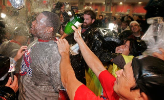 Illustration for article titled Deadspin Classic: A Children's Treasury Of Men Getting Blasted In The Face With Champagne